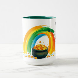 Personlig St. Patrick's Day Guldskål Mugg