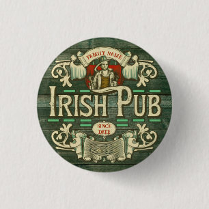 Personlig St patricks day Irish Pub Funny Knapp