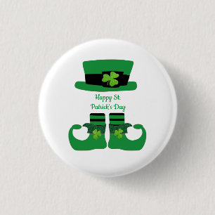 Personlig St. Patrick's Day Irländsk Leprechaun Knapp