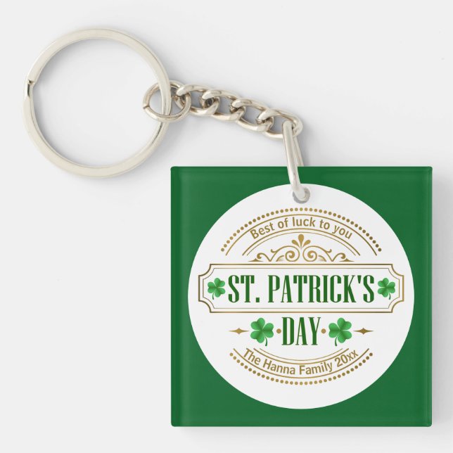 Personlig St. Patrick's Day Jag Lycka för irländar (Framsidan)