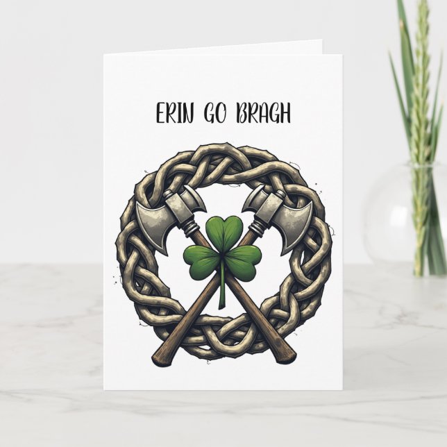 Personlig St. Patrick's Day-kort Helgkort (Framsida)