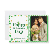 Personlig St. Patrick's Day Photo Card