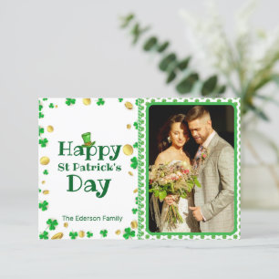 Personlig St. Patrick's Day Photo Card Inbjudningar