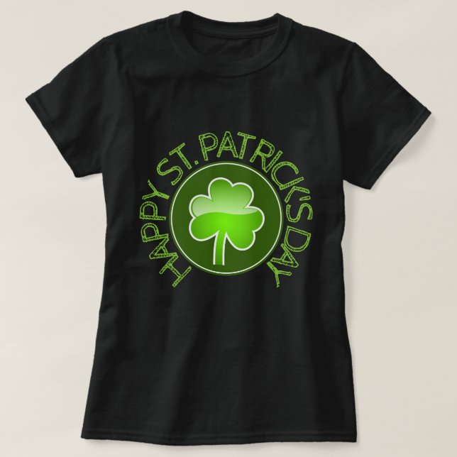 Personlig St. Patrick's Day Shamrock Shirt T Shirt (Design framsida)