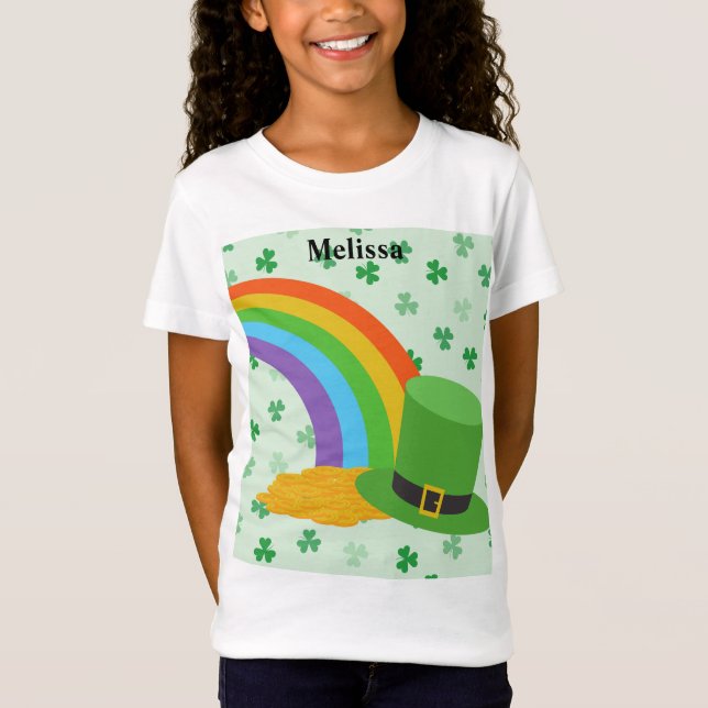 Personlig St. Patrick's Day T-Shirt (Framsida)