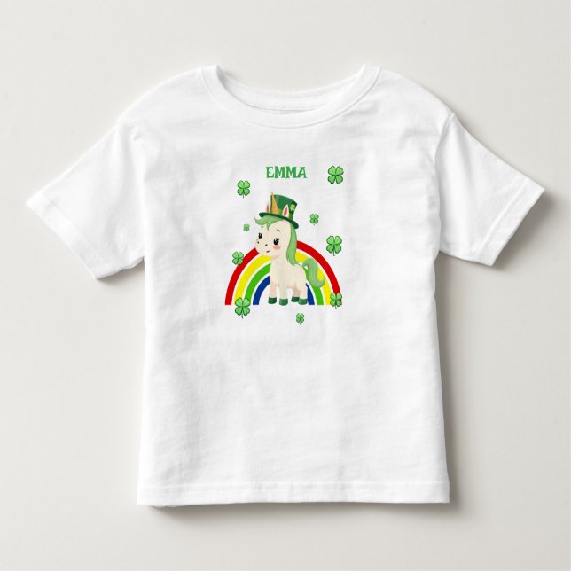Personlig St. Patrick's Day T Shirt (Framsida)