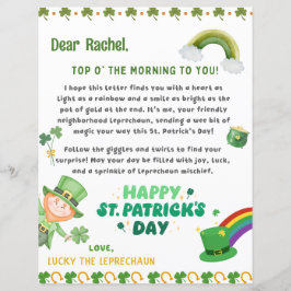 Personlig St Patrick's Leprechaun Brev