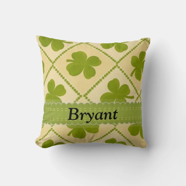 Personlig St Patrick's Lucky Irish Pillow Kudde (Framsida)