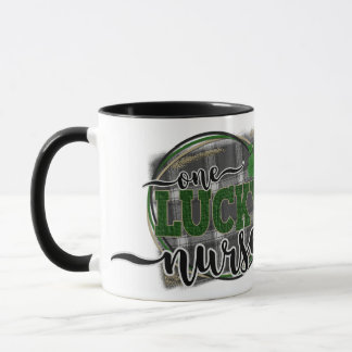 Personlig St. Patty's Day One Lucky Nurse Gift Mugg