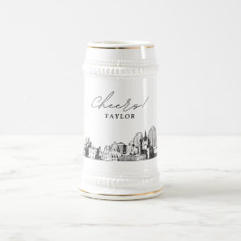 Personlig St. Paul Gift Skyline Beer Stein Sejdel