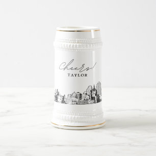 Personlig St. Paul Gift Skyline Beer Stein Sejdel