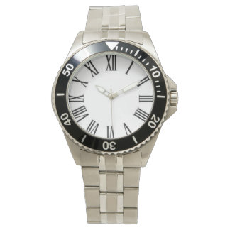 Personlig Stainless Steel Watch Fodral och Metall Armbandsur