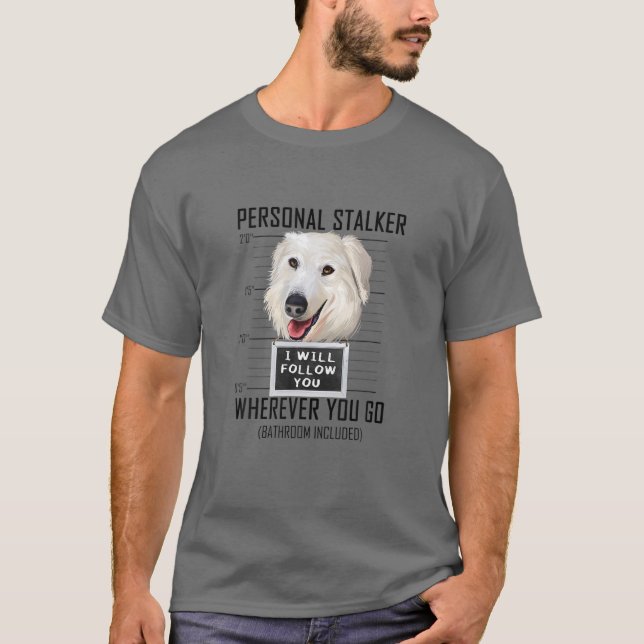 Personlig Stalker Hund Maremma Sheepdog I Follo T Shirt (Framsida)
