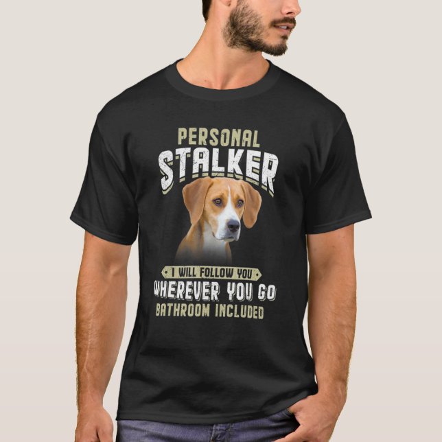 Personlig Stalker jag följer efter dig Harrier T Shirt (Framsida)