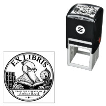 Personlig stämpel för skoformad näbb Ex Libris-bok