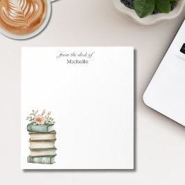 Personlig Staplad Bokar med Anteckningsblocket Nam Anteckningsblock