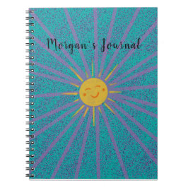 Personlig Starburst och Sunshine Notebook Anteckningsbok