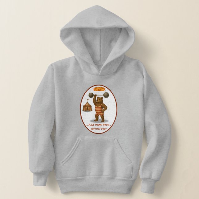 Personlig "starkbjörn" t shirt (Laydown)