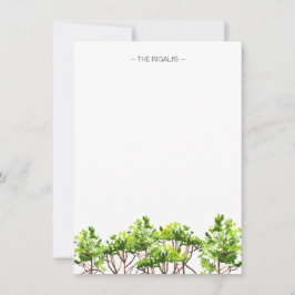 Personlig Stationery för vattenfärghantering Anteckningskort