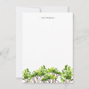 Personlig Stationery för vattenfärghantering Anteckningskort