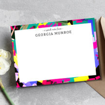 Personlig  Stationery med färgstark Abstrakt