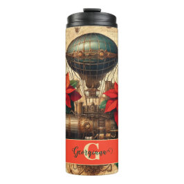 Personlig Steampunk Airship with Poinsettia