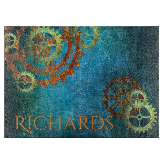 Personlig Steampunk Rusty Gears (Framsidan)