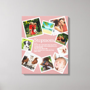 Personlig Stepmom Definition Rosa 9 Foto Canvastryck