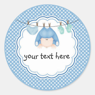 Personlig Sticker/Pojke Tvätt Runt Klistermärke