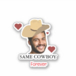 Personlig Stickers, Ansikte Sticker, bachelorette Klistermärken<br><div class="desc">Vi presenterar vår Personlig Ansikte Stickers - Samma Cowboy Forever Edition! Den här roligten och de här partierna med snabba bachelorette är perfekt för att ge evenemanget en personlig beröring. Anpassa dem med ansikte, parad med den lekfulla texten "Samma Cowboy Forever", skapar dem en omedelbar slå vid alla westerna teman...</div>