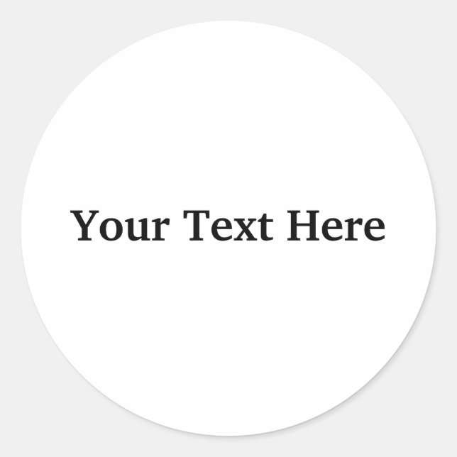 Personlig Stickers Runt Klistermärke (Framsida)