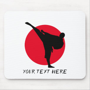 Personlig stigning sol martialkonst karate spark musmatta