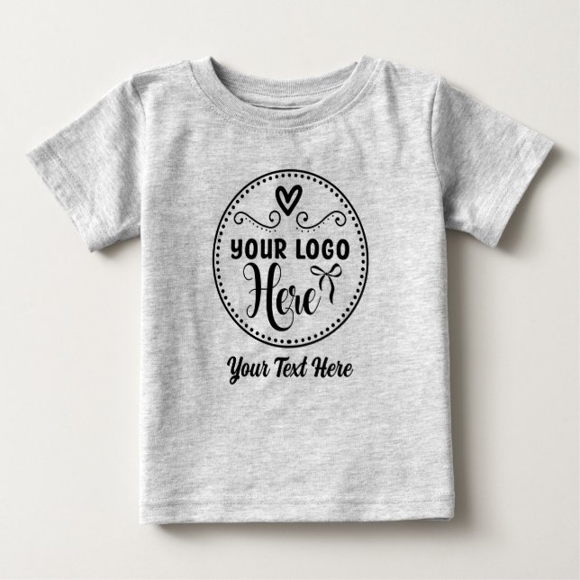 Personlig Stilfull Logotyp Modern Anpassad Varumär T Shirt (Framsida)