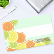 Personlig Stilren Modern Färgrik Citrusfrukt