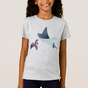 Personlig Stingray and Turtle under Sea T Shirt