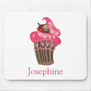 Personlig Stollig Rosa Cupkaka Mouse Pad Musmatta