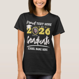 Personlig stolt familj examenklass 2026 t shirt