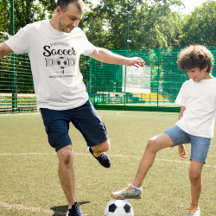 Personlig stolt fotbollspappas t-shirt
