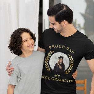 Personlig Stolt Pappa till en Examinerad Foto Exam T Shirt