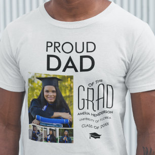 Personlig stolt pappa till   Foto Collage T-Shirt