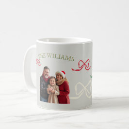 Personlig stor familjefoto i pastellfärger kaffemugg