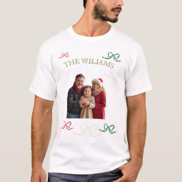 Personlig stor familjefoto i pastellfärger t shirt