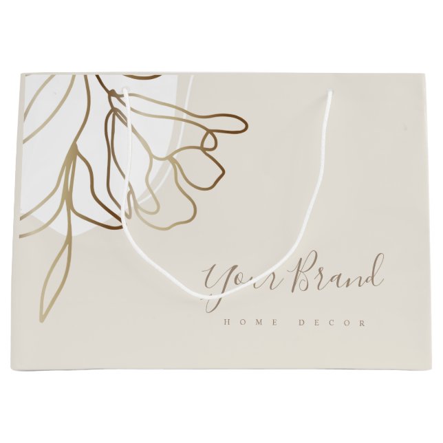 Personlig stor papperspåse elegant design (Framsidan)