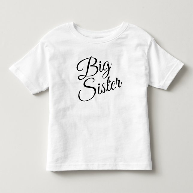 Personlig storasyster baby t-shirt (Framsida)