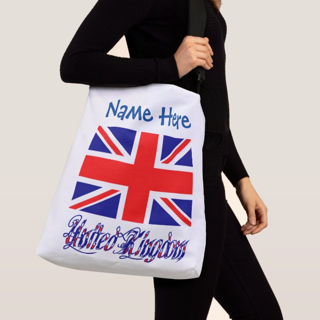 Personlig Storbritannien Flagga Arv  Axelväska (Närbild)