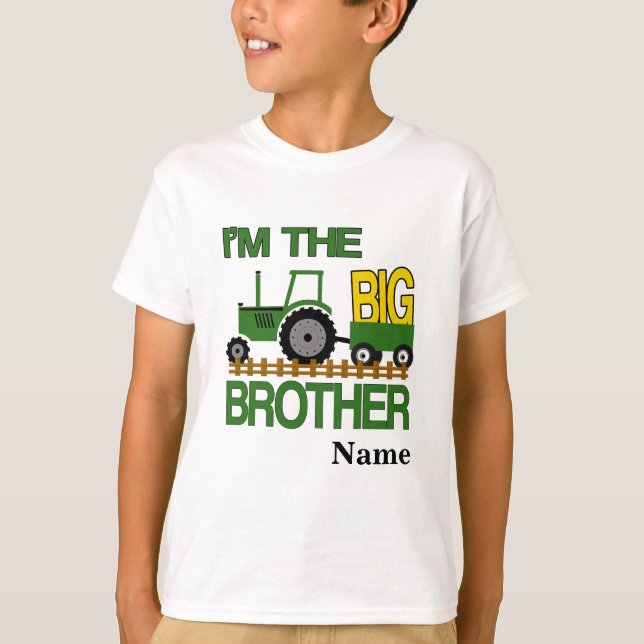 Personlig Stort Brother-traktor t-shirt (Framsida)