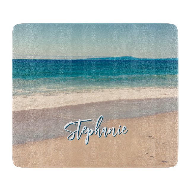 Personlig strandfoto Oceanblå landskapsbild (Framsidan)