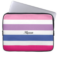 Personlig Streckad Rosa Lila Blue