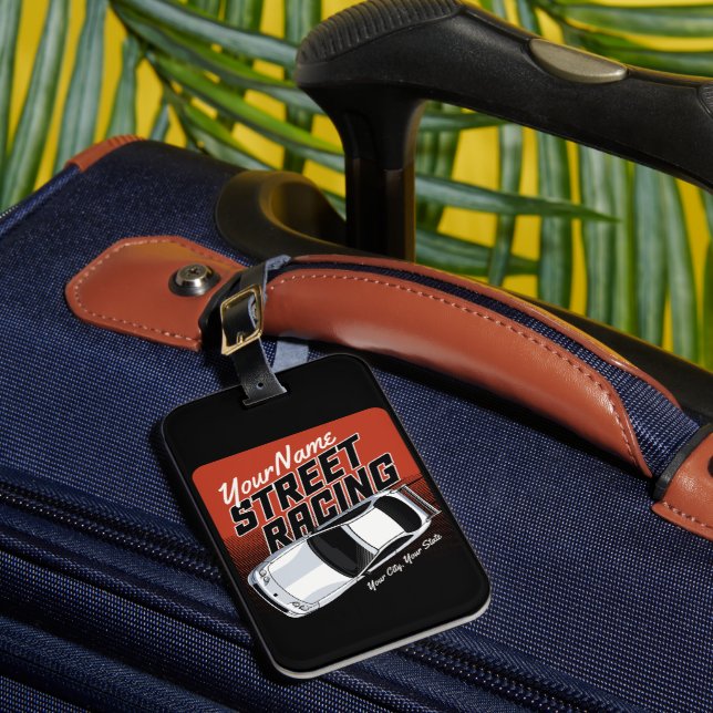 Personlig Street Tävla Tävling Motorsport Bagagebricka (Framsida Insitu 1)