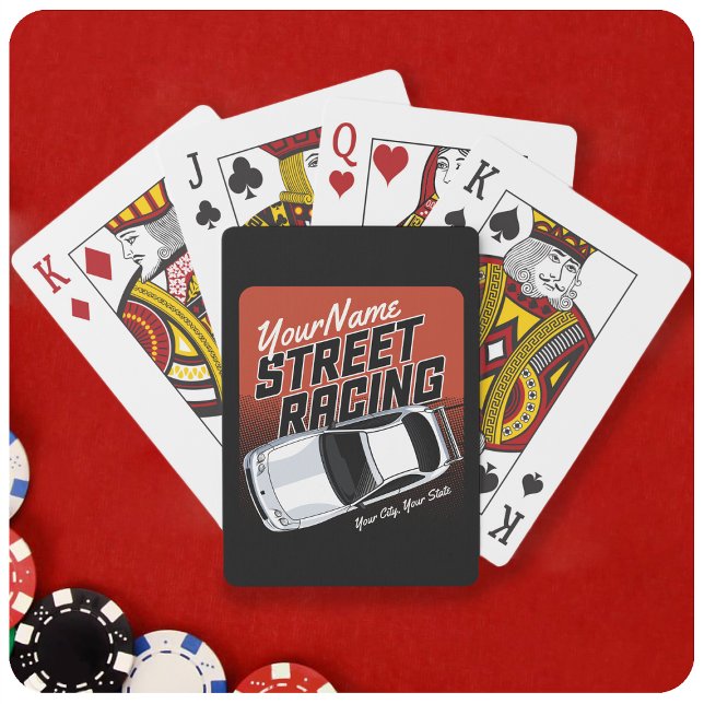 Personlig Street Tävla Tävling Motorsport Casinokort (Skapare uppladdad)